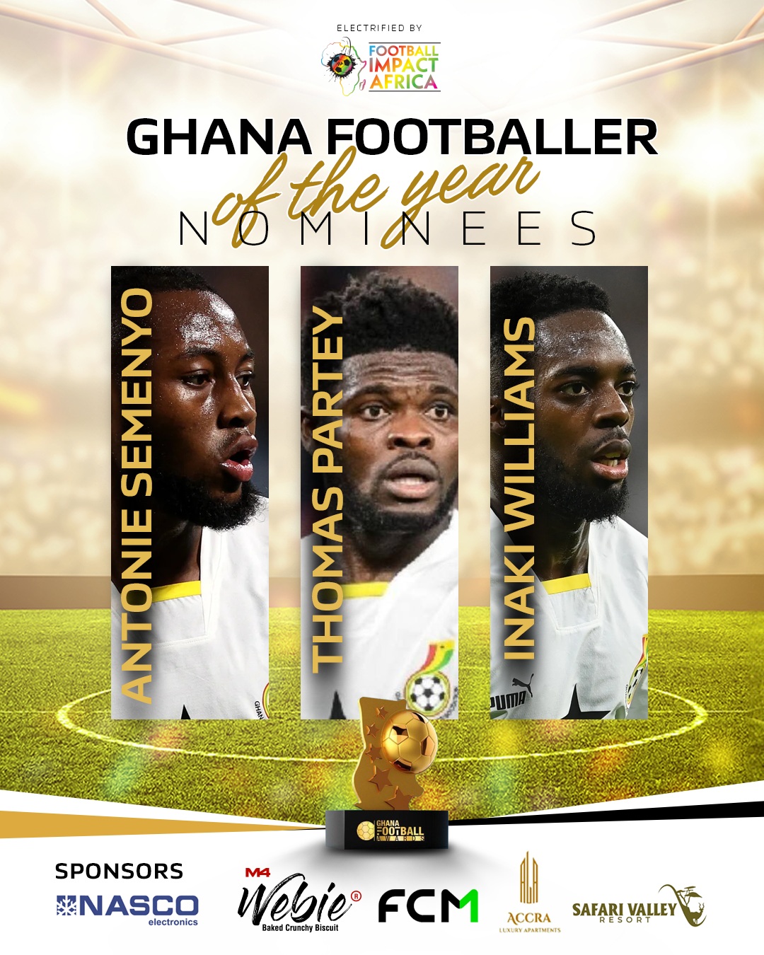 Who wins the FOOTBALLER OF THE YEAR at the 7th Ghana Football Awards 2025?